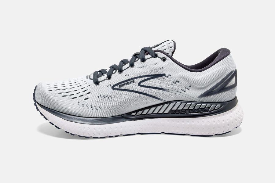 Brooks Running Shoes - Glycerin GTS 19 Road Womens - White/Grey - KTL-963854